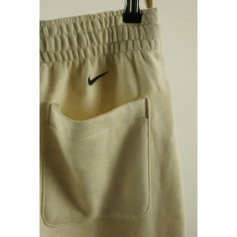 Nike‎ LeBron Logo Open Hem Fleece Pants Men's Medium x 26 Crop Off-White Phantom